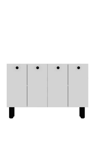 cantek dizayn İLAYCT BOHEM AYAKKABILIK BEYAZ-BEYAZ-SİYAH - 2