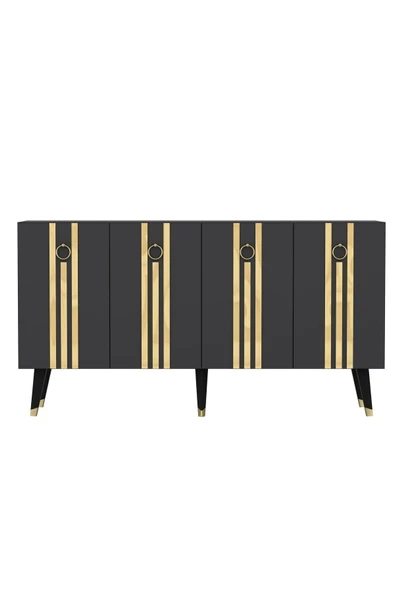 cantek dizayn 150 Cm Işıl Konsol Antrasit-altın - 5