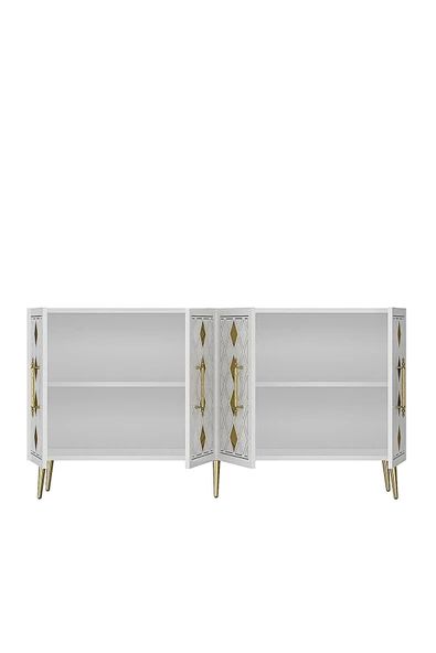 cantek dizayn DOMECT (KB150) KONSOL BEYAZ-ALTIN - Resim 6