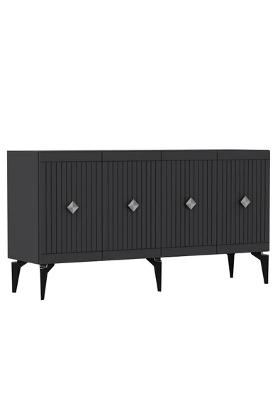 cantek dizayn 150 cm Midas  Konsol Antrasit Gümüş - Resim 6