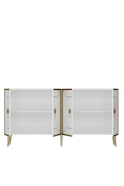 cantek dizayn ARNOCT (KB150) KONSOL BEYAZ-ALTIN - Resim 6