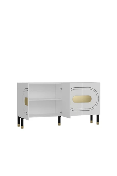 cantek dizayn DEMETCT (KB150) KONSOL BEYAZ-ALTIN - 7