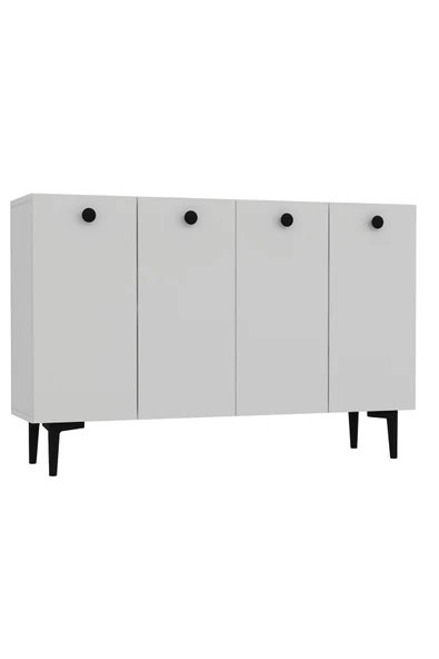 cantek dizayn Bettyct (KM120) Konsol Beyaz-beyaz-siyah Kulp - Resim 4