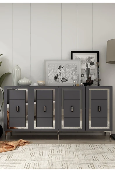 cantek dizayn ORİONCT (KB150) KONSOL ANTRASİT-GÜMÜŞ ürün görseli