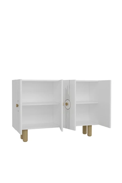 cantek dizayn FRAUDCT (KM120) BOHEM KONSOL,ÇOK AMAÇLI DOLAP BEYAZ-BEYAZ - 6