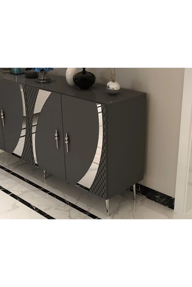 cantek dizayn HOOKCT (KB150) KONSOL ANTRASİT-GÜMÜŞ - Resim 3