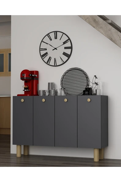 cantek dizayn İLAYCT BOHEM KAHVE KÖŞESİ ANTRASİT-ANTRASİT-SAFİR