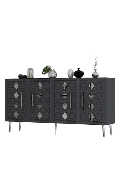 cantek dizayn DOMECT (KB150) KONSOL ANTRASİT-GÜMÜŞ - 3