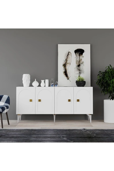 cantek dizayn OWEN KONSOL BEYAZ (BEYAZ DESEN)