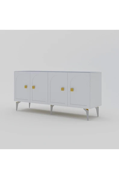 cantek dizayn OWEN KONSOL BEYAZ (BEYAZ DESEN) - 4