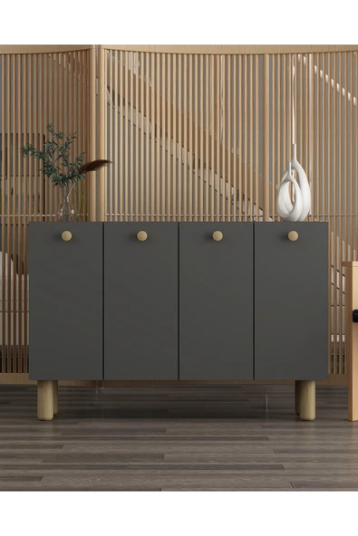 cantek dizayn İLAYCT (KM120) BOHEM KONSOL ANTRASİT ANTRASİT SAFİR