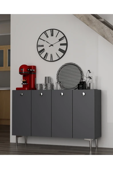 cantek dizayn BETTYCT KAHVE KÖŞESİ ANTRASİT-ANTRASİT-GÜMÜŞ