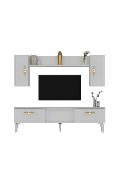 cantek dizayn ZENNİT TV ÜNİTESİ TAKIMI BEYAZ-BEYAZ - 7