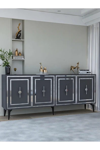 cantek dizayn SAMBACT (KX180) KONSOL ANTRASİT-GÜMÜŞ - Resim 2