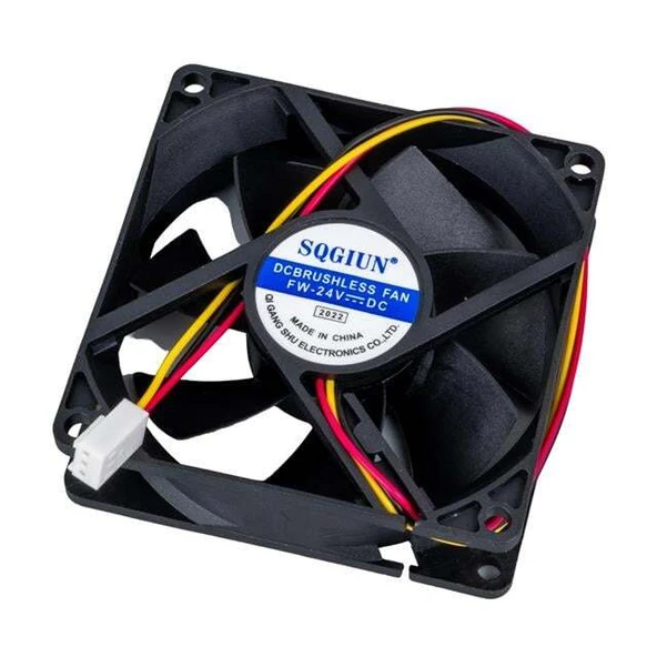 PowerMaster IC-216A Fırçasız DC Fan 80X80X25mm 24 Volt 3Pin - 3