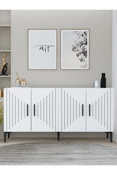 cantek dizayn POYRAZCT (KB150) KONSOL BEYAZ-BEYAZ ürün görseli