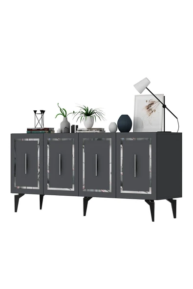 cantek dizayn VANESSA KONSOL ANTRASİT-GÜMÜŞ - Resim 4