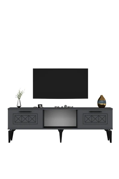 cantek dizayn SHUMENN TV SEHPASI (ALT MODÜL) ANTRASİT-ANTRASİT - 8