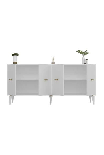 cantek dizayn Sintaa 180 Cm Konsol (KX180) Beyaz-beyaz - Resim 5