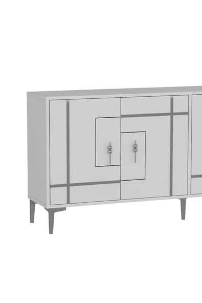 cantek dizayn SİMGECT (KX180) KONSOL BEYAZ-GÜMÜŞ - 5