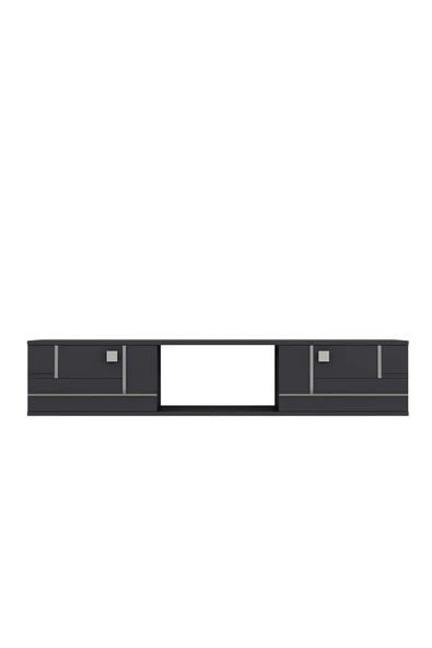 cantek dizayn AREDAMCT DUVARA MONTAJ TV SEHPASI ANTRASİT-GÜMÜŞ - Resim 3