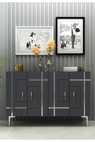 cantek dizayn SİNACT (KM120) KONSOL ANTRASİT-GÜMÜŞ ürün görseli