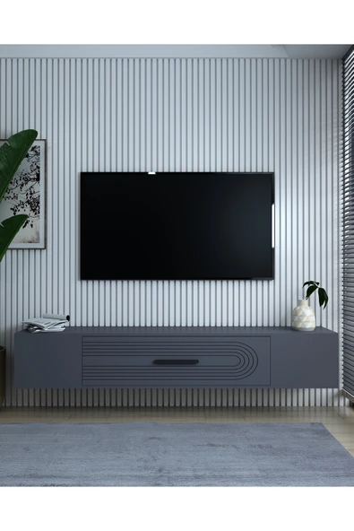 cantek dizayn KODAKL3CT DUVARA MONTAJ TV SEHPASI ANTRASİT-ANTRASİT ürün görseli