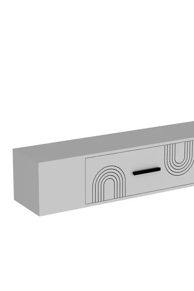 cantek dizayn KODAKL2CT DUVARA MONTAJ TV SEHPASI BEYAZ-BEYAZ - Resim 6