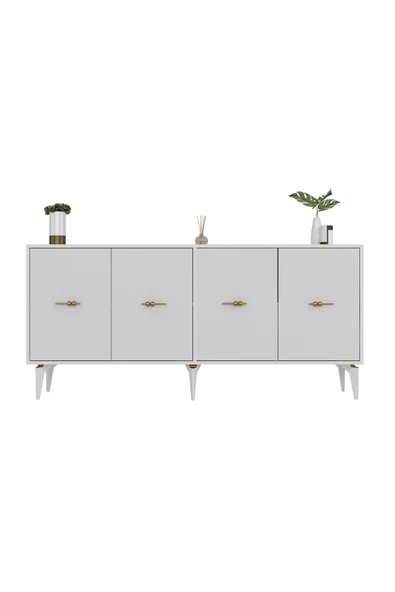 cantek dizayn Sintaa 180 Cm Konsol (KX180) Beyaz-beyaz - Resim 3