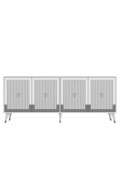 cantek dizayn Bennerct (KX180) Konsol Beyaz-beyaz-gümüş - Resim 3