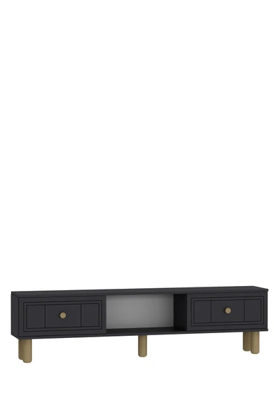 cantek dizayn DARİOCT BOHEM TV SEHPASI ANTRASİT-ANTRASİT - Resim 4