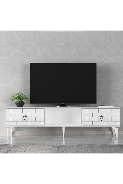 cantek dizayn Varrna Tv Sehpası Alt Modül Beyaz-beyaz ürün görseli
