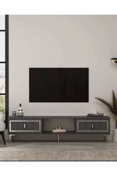 cantek dizayn ORİONCT TV SEHPASI ANTRASİT-GÜMÜŞ ürün görseli