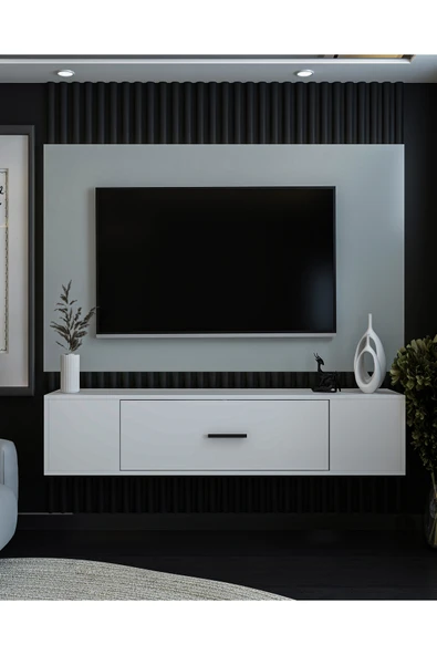 cantek dizayn KODAKSCT DUVARA MONTAJ TV SEHPASI BEYAZ-BEYAZ ürün görseli