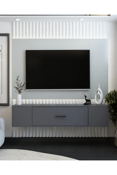 cantek dizayn KODAKSCT DUVARA MONTAJ TV SEHPASI ANTRASİT-ANTRASİT