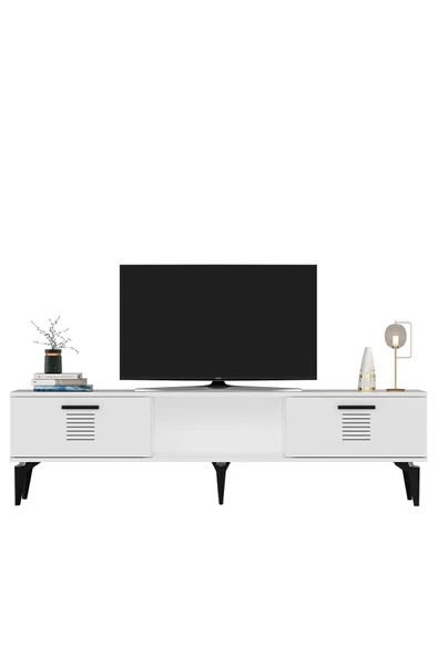 cantek dizayn ASSİMO TV SEHPASI (ALT MODÜL) BEYAZ-BEYAZ - Resim 5