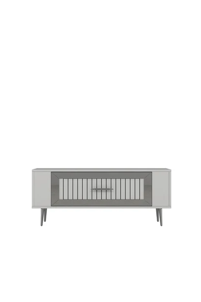 cantek dizayn RETROLP3CT TV SEHPASI BEYAZ-GÜMÜŞ - Resim 3