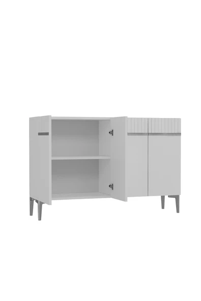 cantek dizayn SWİSSCT (KM120) KONSOL BEYAZ-GÜMÜŞ - Resim 6