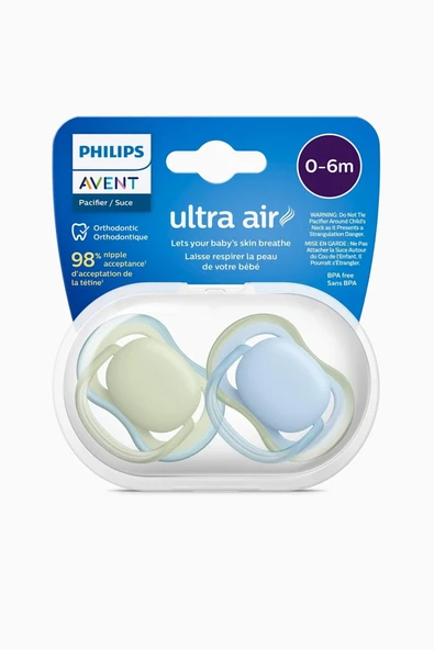 Philips Avent SCF085/21 Ultra Air 0-6 Ay 2'li Emzik - 1
