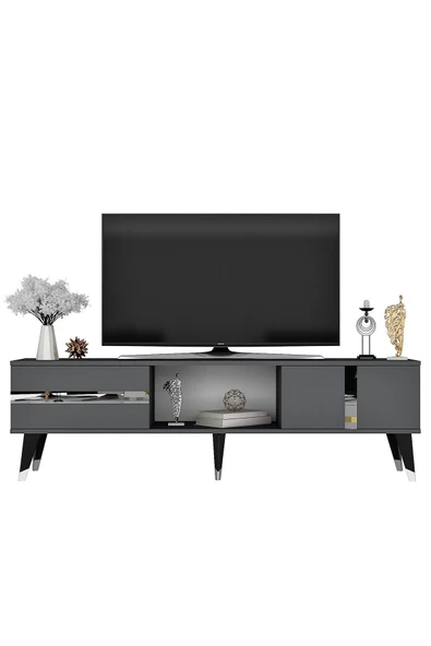 cantek dizayn VANNİA TV SEHPASI (ALT MODÜL) ANTRASİT-GÜMÜŞ - 3