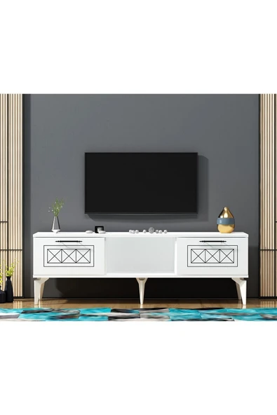 cantek dizayn SHUMENN TV SEHPASI (ALT MODÜL) BEYAZ-BEYAZ ürün görseli