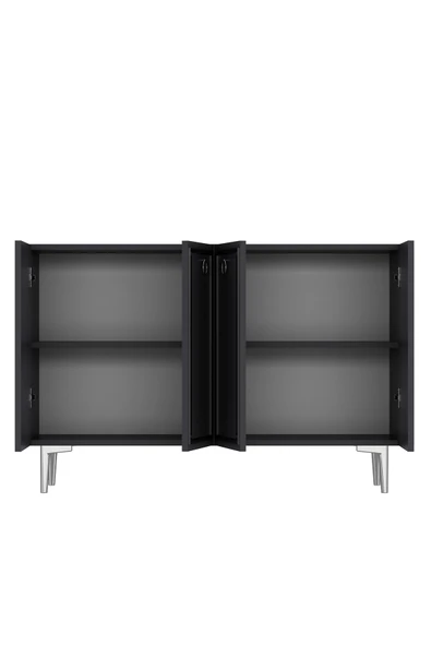 cantek dizayn WOLLYCT (KM120) KONSOL,ÇOK AMAÇLI DOLAP ANTRASİT-GÜMÜŞ - 6