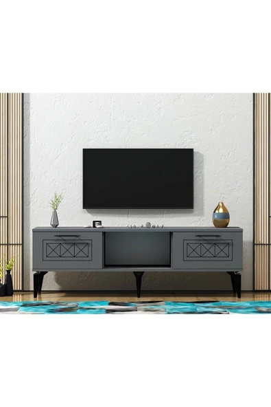 cantek dizayn SHUMENN TV SEHPASI (ALT MODÜL) ANTRASİT-ANTRASİT