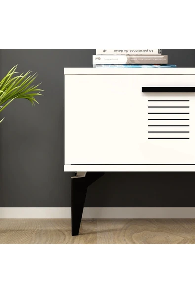 cantek dizayn ASSİMO TV ÜNİTESİ ŞÖMİNELİ TAKIM BEYAZ-BEYAZ - 3