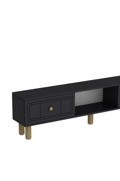 cantek dizayn DARİOCT BOHEM TV SEHPASI ANTRASİT-ANTRASİT - Resim 5