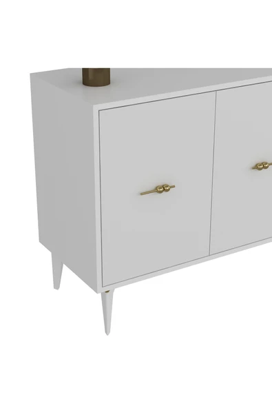cantek dizayn Sintaa 180 Cm Konsol (KX180) Beyaz-beyaz - Resim 7