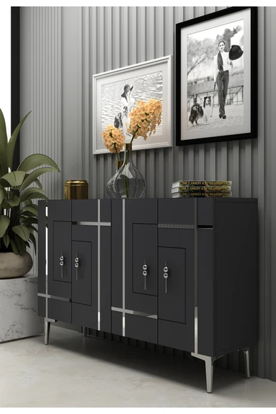 cantek dizayn SİNACT (KM120) KONSOL ANTRASİT-GÜMÜŞ - Resim 2