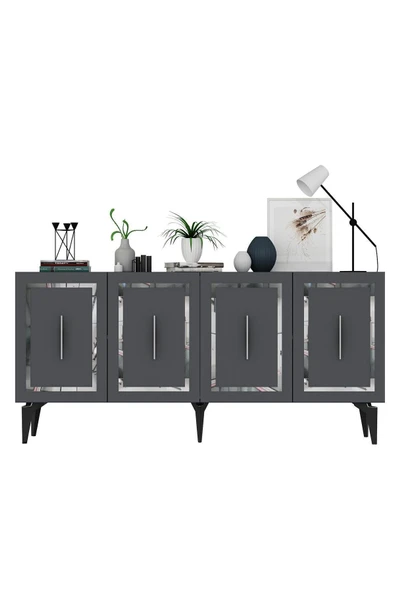 cantek dizayn VANESSA KONSOL ANTRASİT-GÜMÜŞ - Resim 7