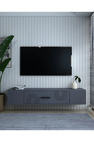 cantek dizayn KODAKL2CT DUVARA MONTAJ TV SEHPASI ANTRASİT-ANTRASİT ürün görseli