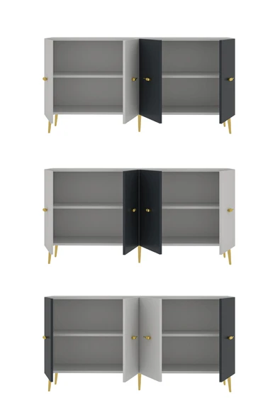 DEMONTE DECOR LOOPDD (KB150) KONSOL BEYAZ-ANTRASİT - Resim 4